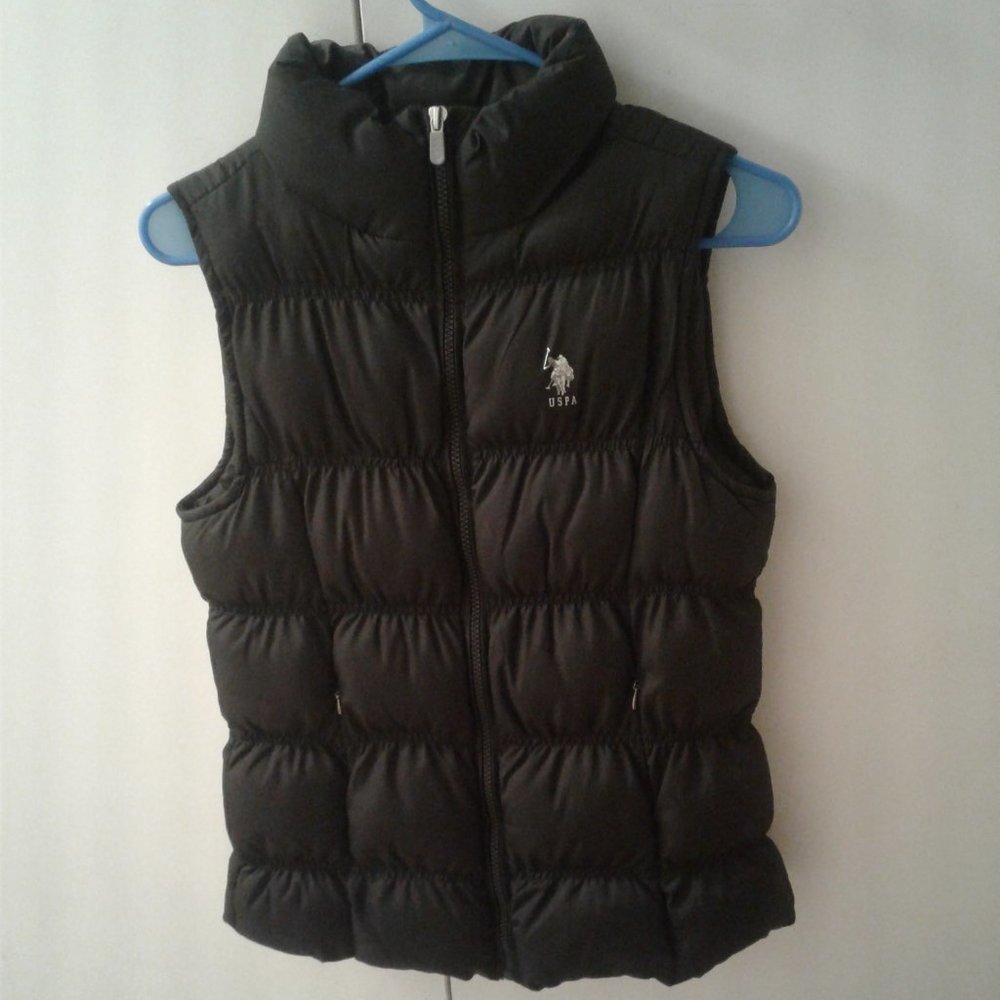 U.S. Polo Assn. Puffer Vest Black